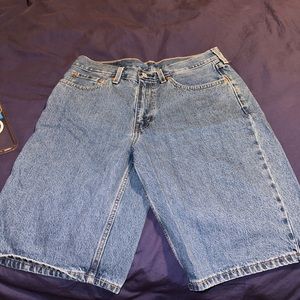 Levi’s jean shorts below the knee